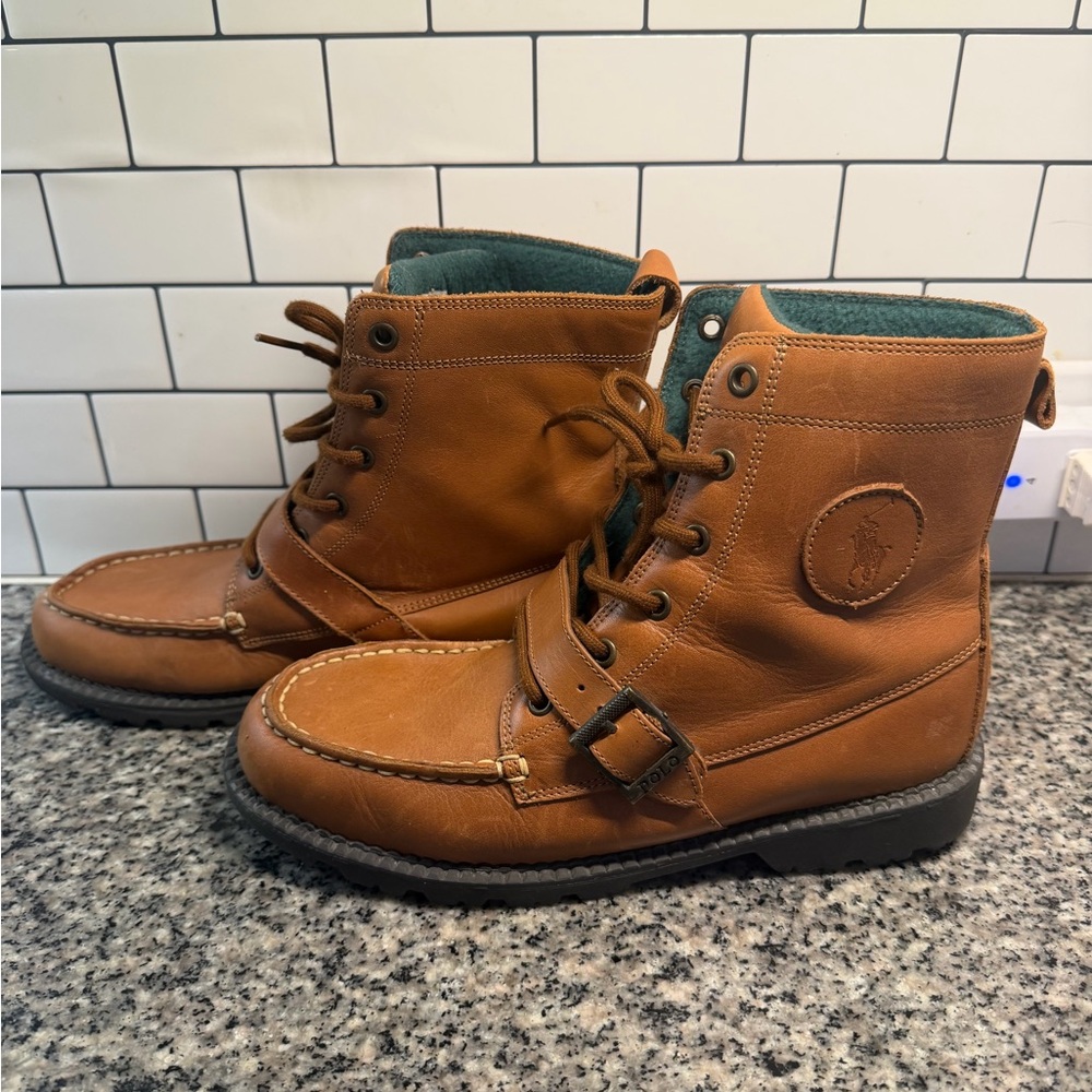 Polo by Ralph Lauren Tan Leather Boots Men’s 7